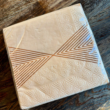 Pink w/ Rosegold Metallic Design Cocktail Paper Napkins | 25 x 25cm - Thedanes.co.uk - Creative & Sustainable Living The Scandinavian Way