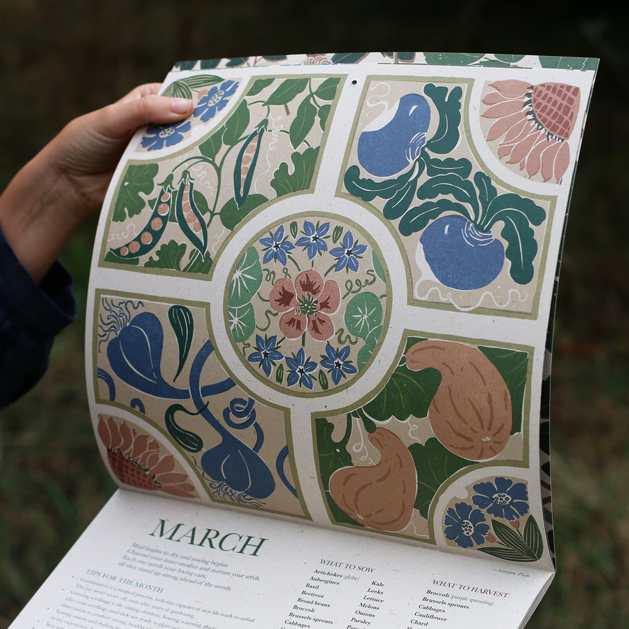 2026 Lino Print Calendar - Growing Through The Seasons | Isla Middleton - Thedanes.co.uk - Creative & Sustainable Living The Scandinavian Way