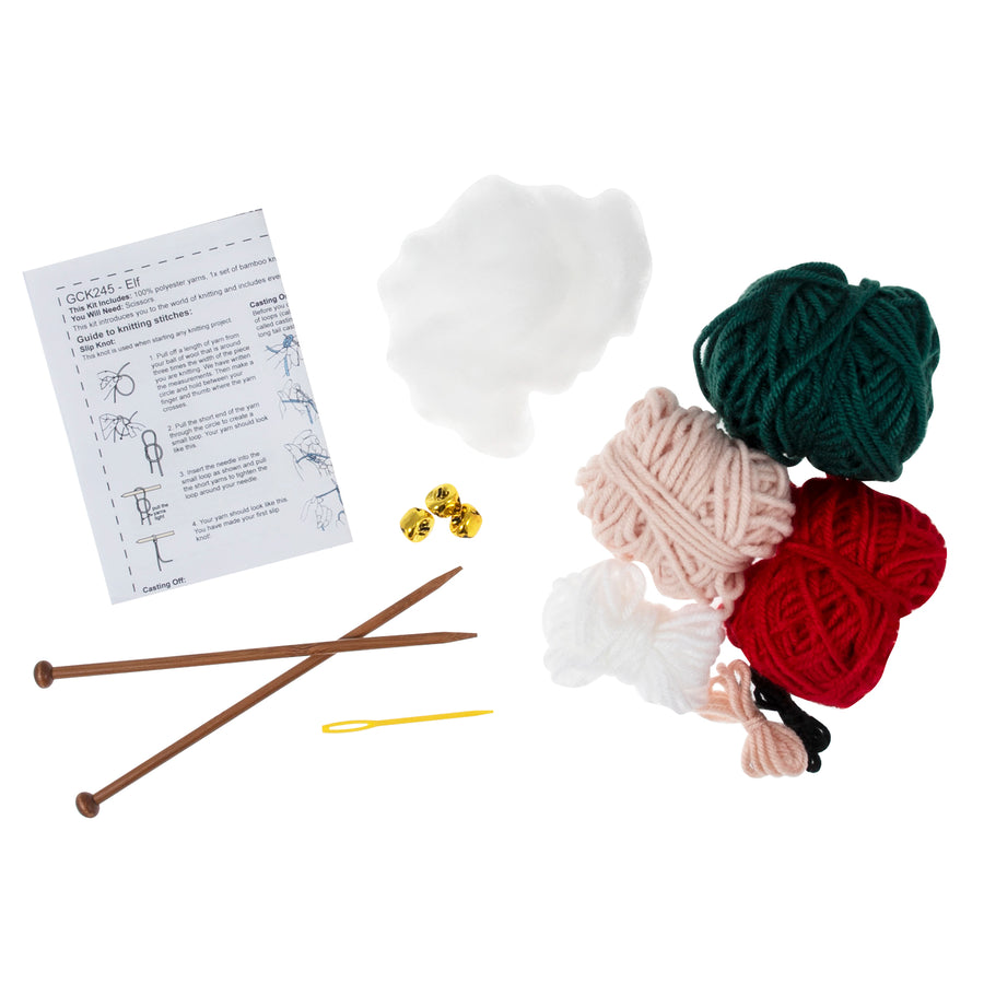 Knit A Elf Craft Kit  Sustainable