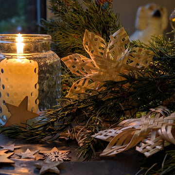 Natural Scandinavian Snowflake | Christmas Tree Decoration - Thedanes.co.uk - Creative & Sustainable Living The Scandinavian Way