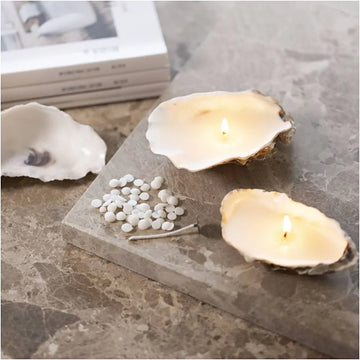 Oyster Shell Candle Making Craft Kit - Thedanes.co.uk - Creative & Sustainable Living The Scandinavian Way