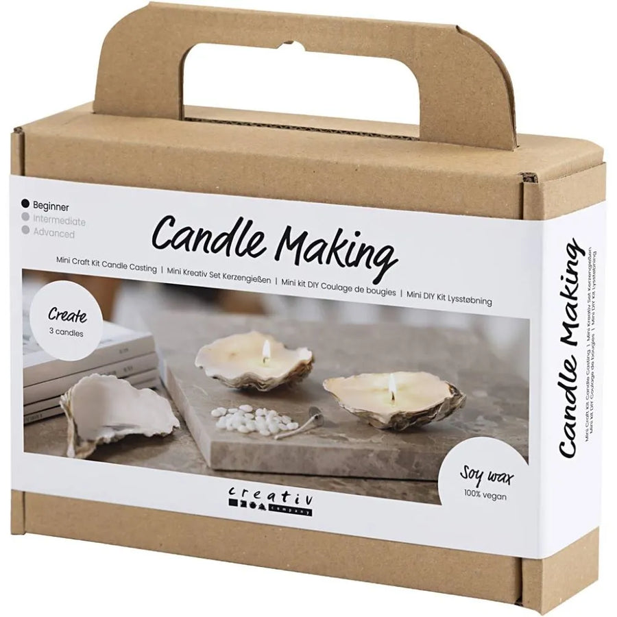 Oyster Shell Candle Making Craft Kit - Thedanes.co.uk - Creative & Sustainable Living The Scandinavian Way