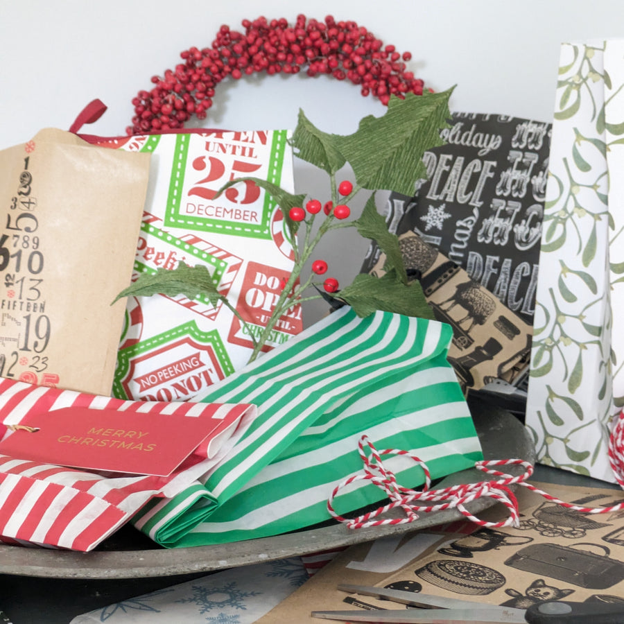 Christmas Gift Bags On Clearance 10 Pcs/Set Christmas Gift Bags