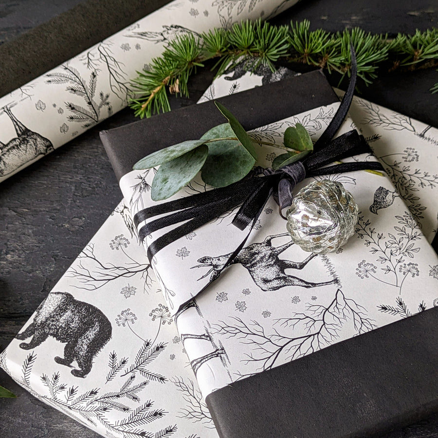Noble Nordic Forest & Creatures Christmas Wrapping Paper, 3M  FSC & Recyclable