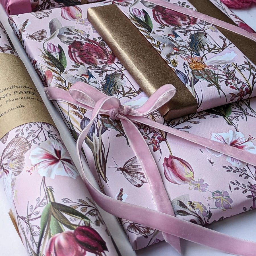 Spring Flower Gift Wrapping Paper | 3M Roll | Recyclable