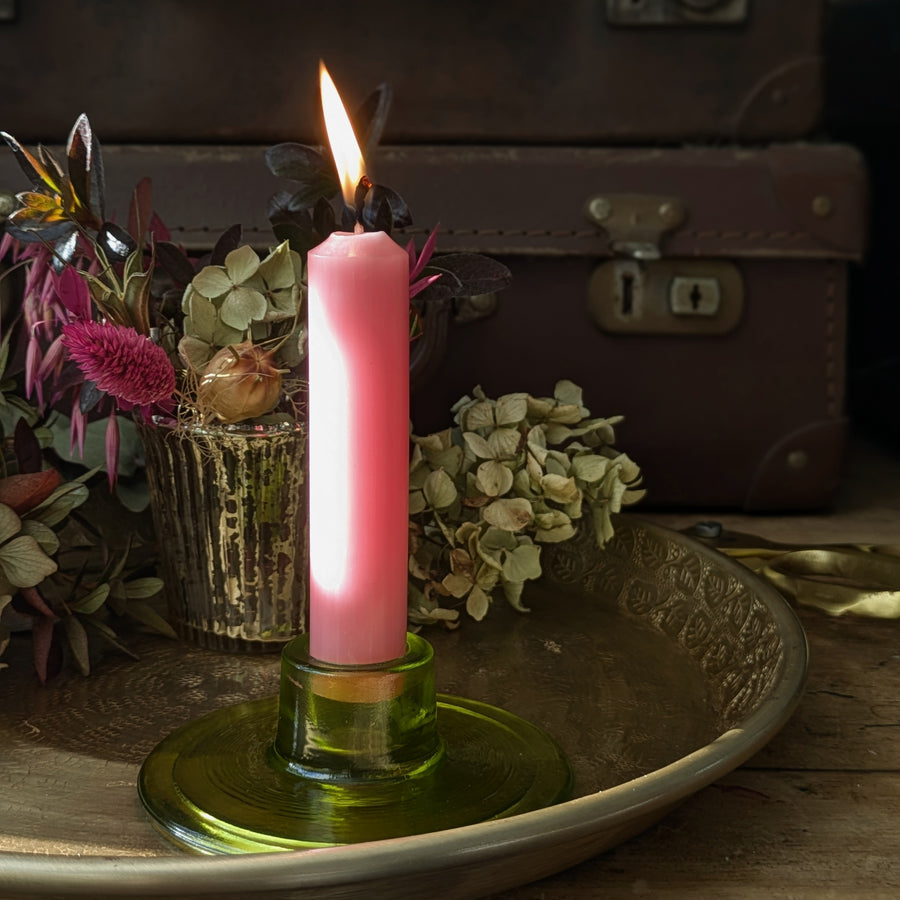 Short Dinner Candles x 10 - Candy Pink - Thedanes.co.uk - Creative & Sustainable Living The Scandinavian Way