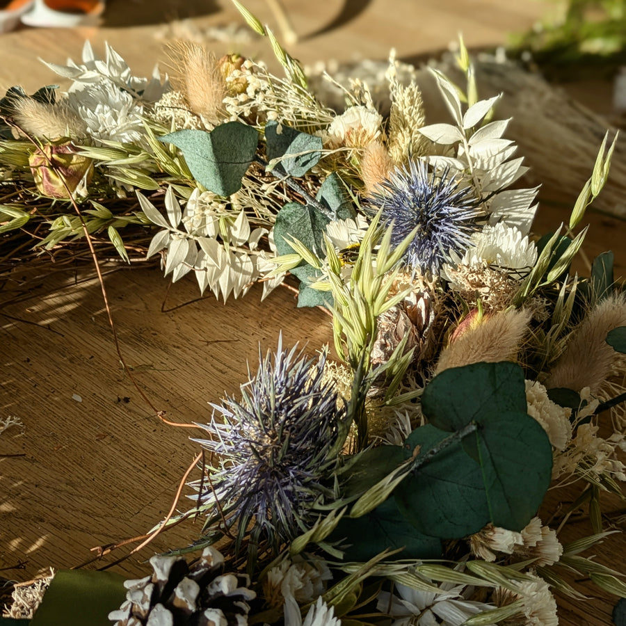 Christmas & Winter Dried Flower & Eucalyptus Wreath Kit - Thedanes.co.uk - Creative & Sustainable Living The Scandinavian Way