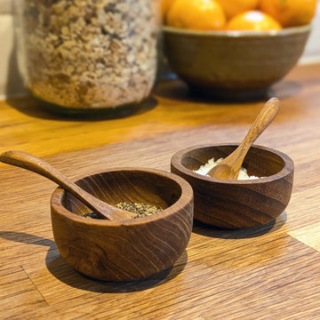 Salt & Pepper Cups with Spoon | Set of 2 - Thedanes.co.uk - Creative & Sustainable Living The Scandinavian Way