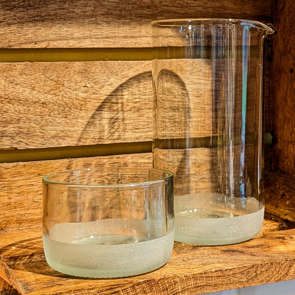 Upcycled Glass Beer Bottle Carafe | 15cm - Thedanes.co.uk - Creative & Sustainable Living The Scandinavian Way