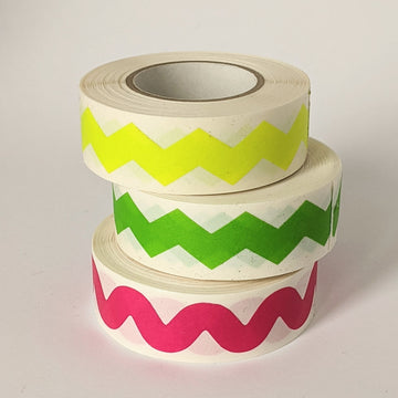 Neon zig Zag Washi Paper Tape | 15mm