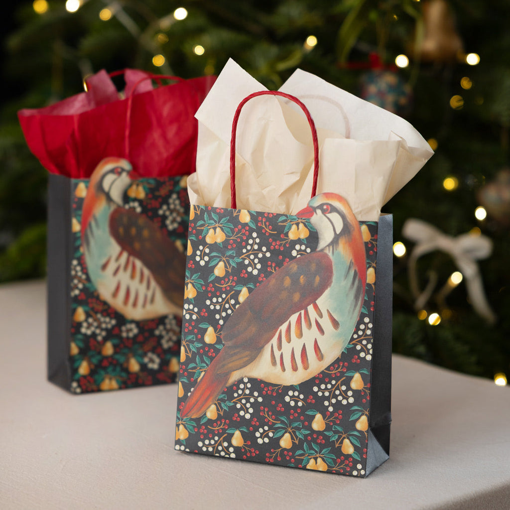 8 Christmas Paper Gift Bags | Partridge In A Pear Tree - Thedanes.co.uk - Creative & Sustainable Living The Scandinavian Way