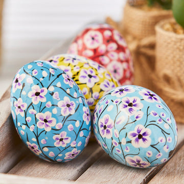 Kashmiri Paper Easter Egg Decoration in 4 colours