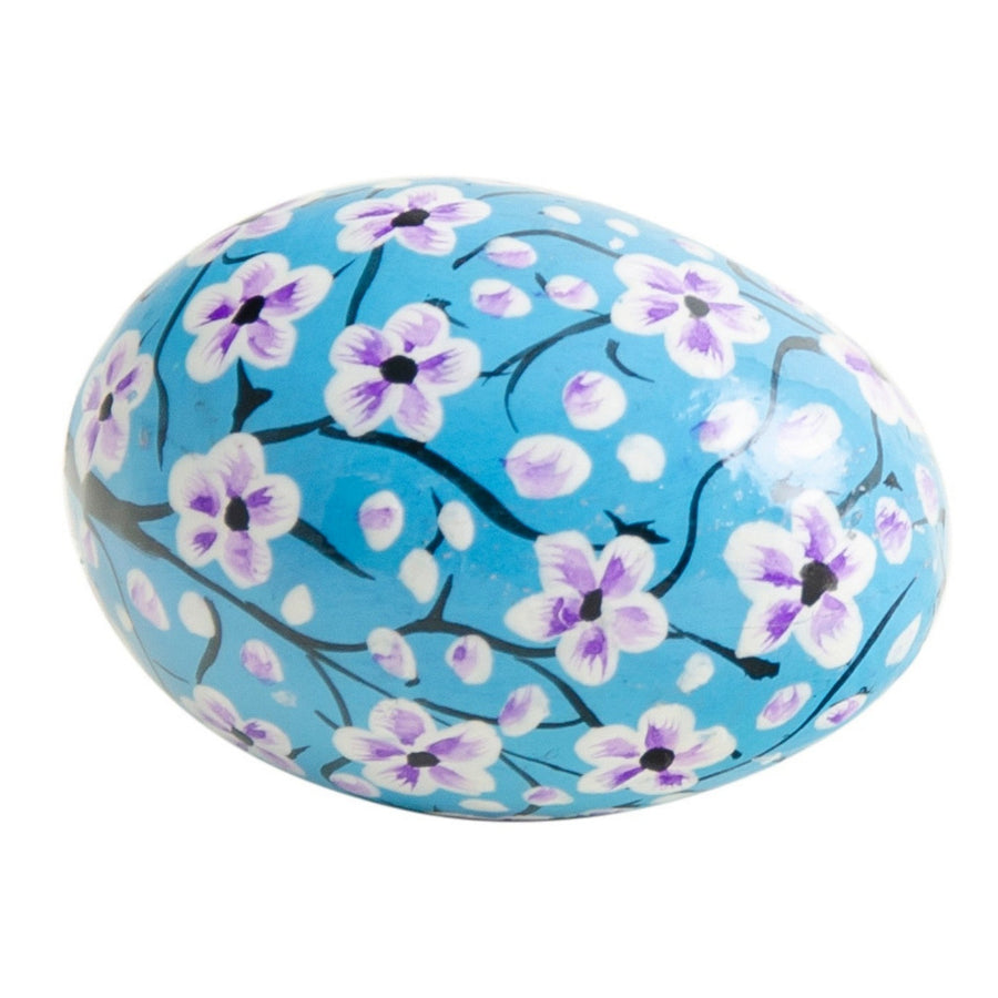 Pastel Flower Kashmiri Easter Egg Decorations, Fair Trade | Set of 4