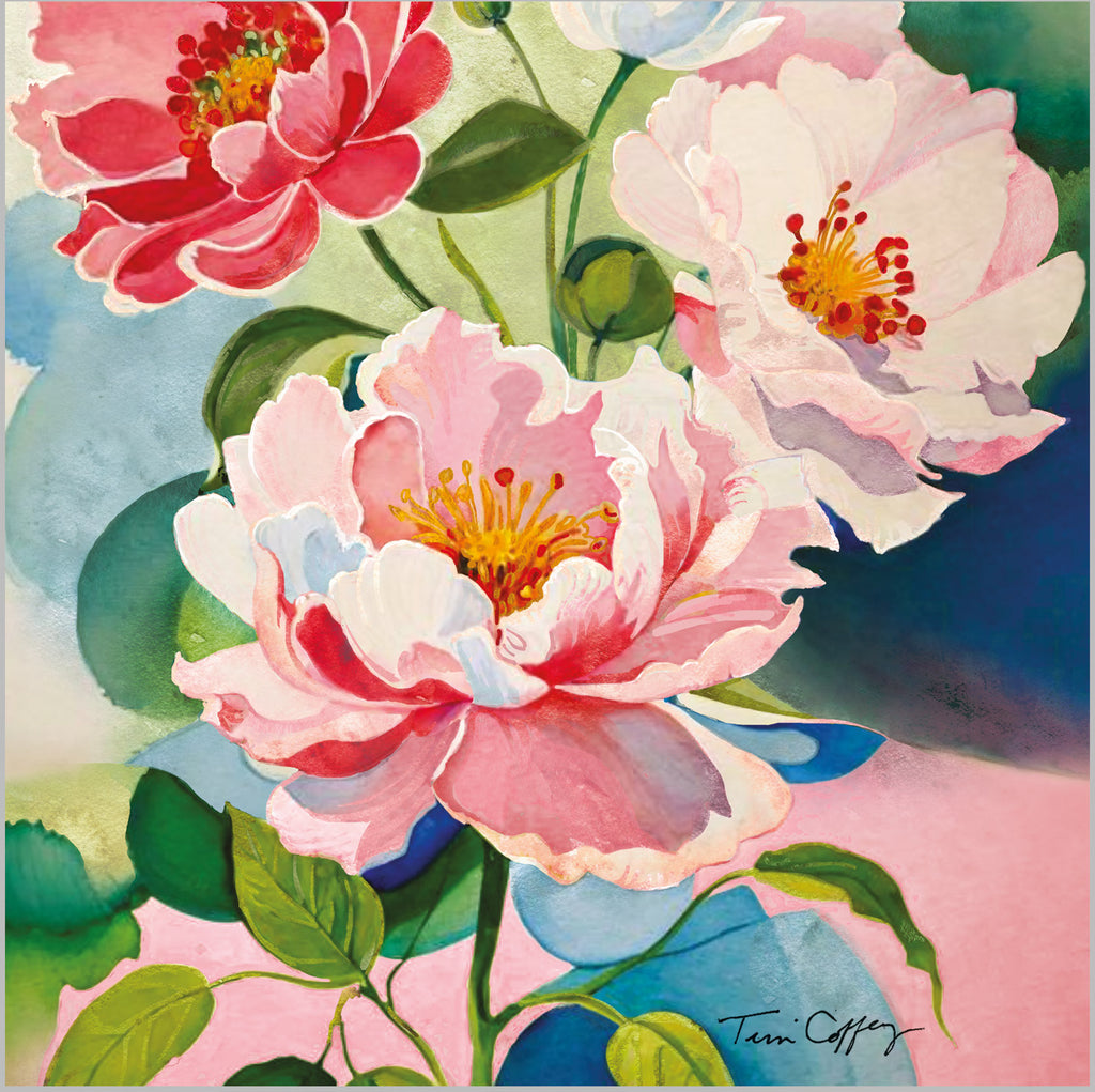 Big Bloom Peony Bouquet Cocktail Napkins | 25cmNapkins by The Danes
