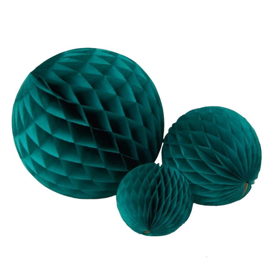 Teal Honeycomb Paper Ball - Thedanes.co.uk - Creative & Sustainable Living The Scandinavian Way