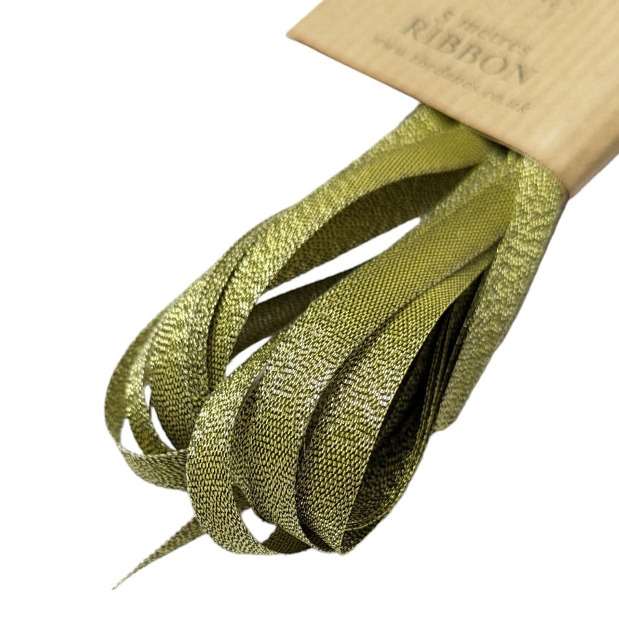 6mm Green Glitter Ribbon | 5M - Thedanes.co.uk - Creative & Sustainable Living The Scandinavian Way