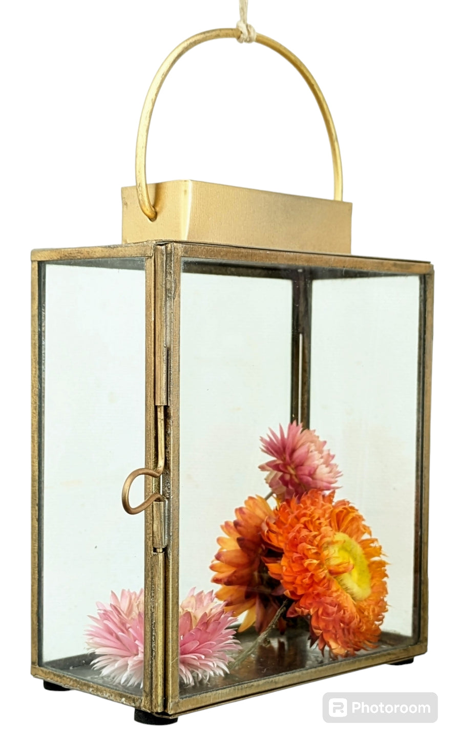 Glass & Brass Lantern | 16cm | Scandi Hygge - Thedanes.co.uk - Creative & Sustainable Living The Scandinavian Way