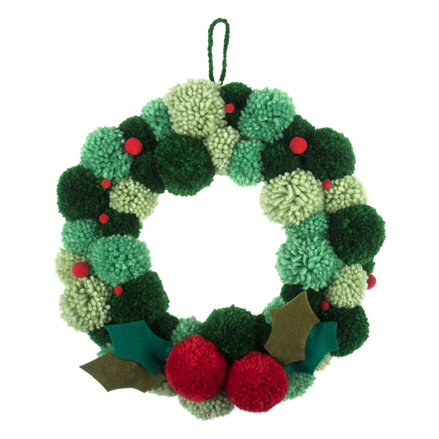 Christmas Pom Pom Wreath Craft Kit