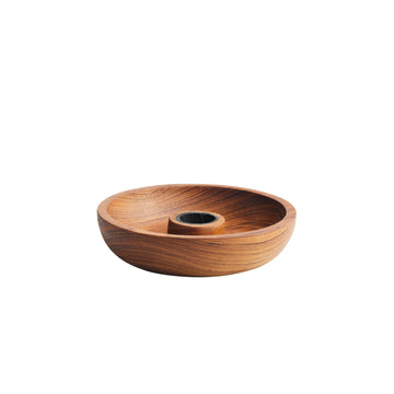 Reclaimed Teak Candle Holder Bowl | 12cm - Thedanes.co.uk - Creative & Sustainable Living The Scandinavian Way