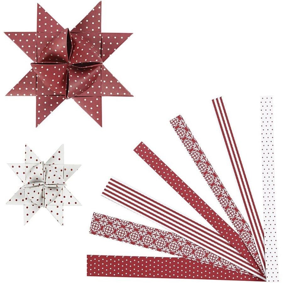 Scandi Paper Star Craft Kit for 12 Stars - Thedanes.co.uk - Creative & Sustainable Living The Scandinavian Way