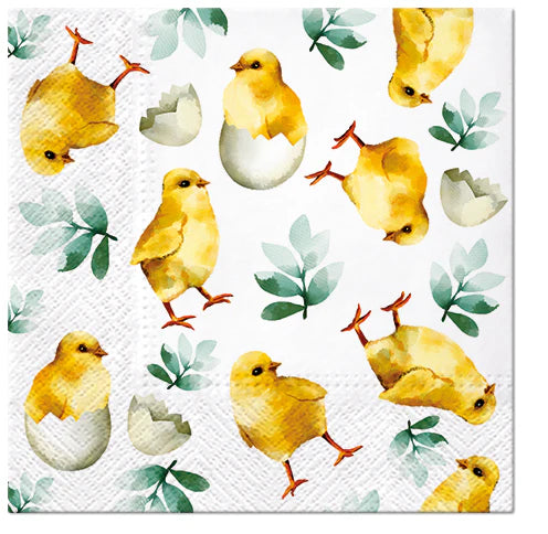 Easter Chicks Paper Napkins | 33 x 33cm - Thedanes.co.uk - Creative & Sustainable Living The Scandinavian Way