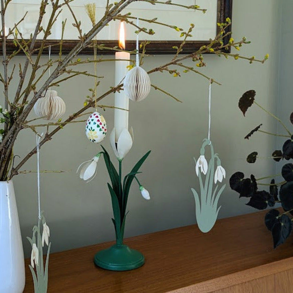 Snowdrop Candle Holder | 22cm Tall - Thedanes.co.uk - Creative & Sustainable Living The Scandinavian Way