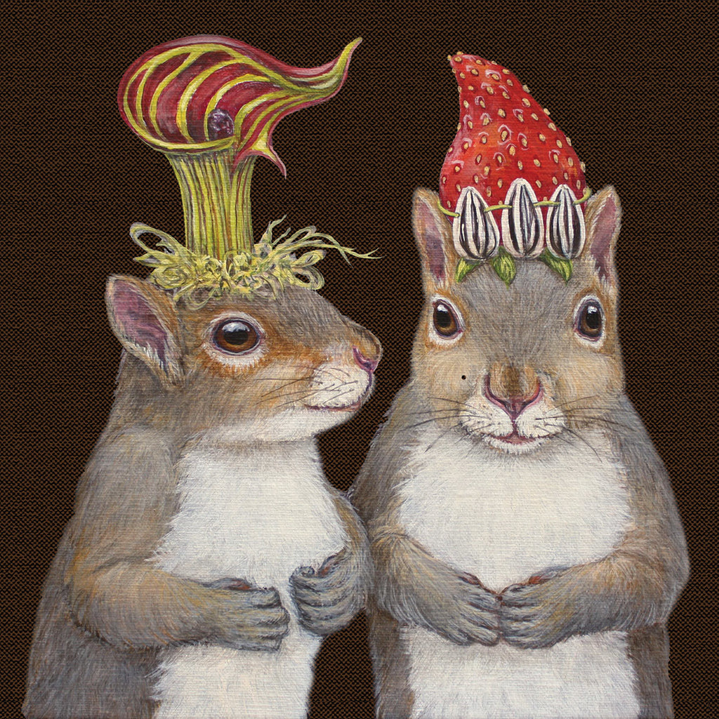 Sam & Kris The Squirrels | Paper Napkins By Vicki Sawyer | 33 x 33cmNapkins by The Danes