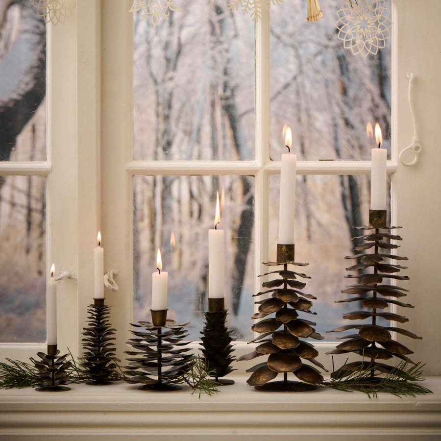 Scandinavian Metal Pine Cone Candle Holder - XLarge - Thedanes.co.uk - Creative & Sustainable Living The Scandinavian Way