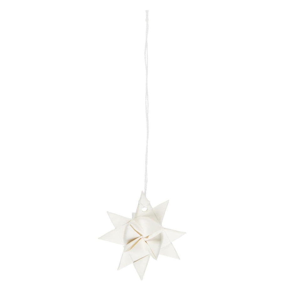 Scandinavian Woven White Paper Star Decoration - Thedanes.co.uk - Creative & Sustainable Living The Scandinavian Way