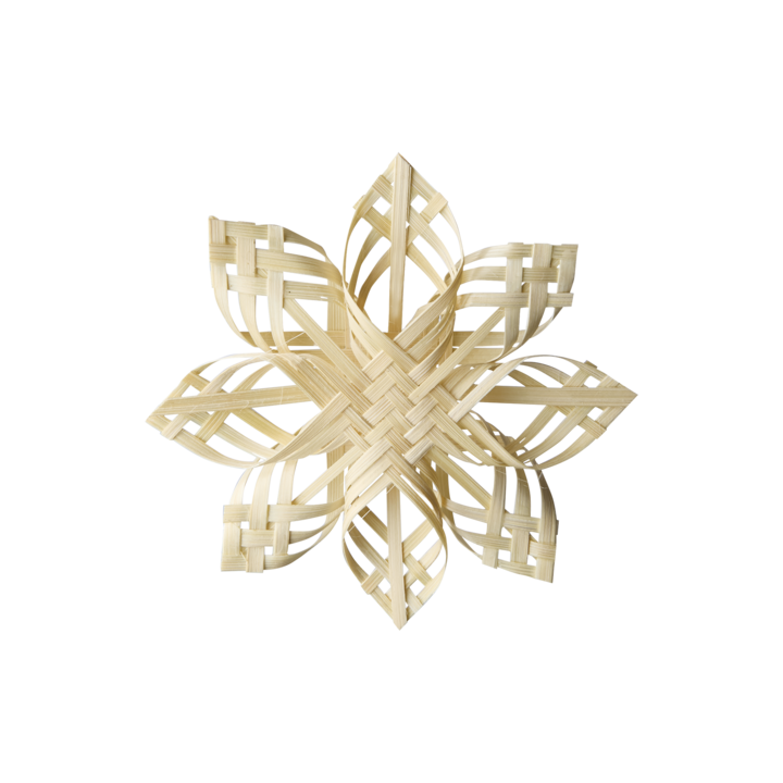 Scandinavian Braided Wood Snowflake Decoration | 3 Sizes - Thedanes.co.uk - Creative & Sustainable Living The Scandinavian Way