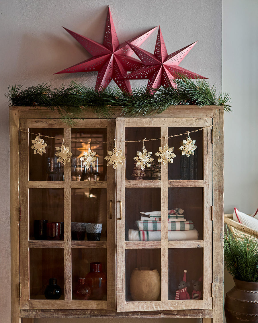 Scandinavian Braided Wood Snowflake Decoration | 3 Sizes - Thedanes.co.uk - Creative & Sustainable Living The Scandinavian Way