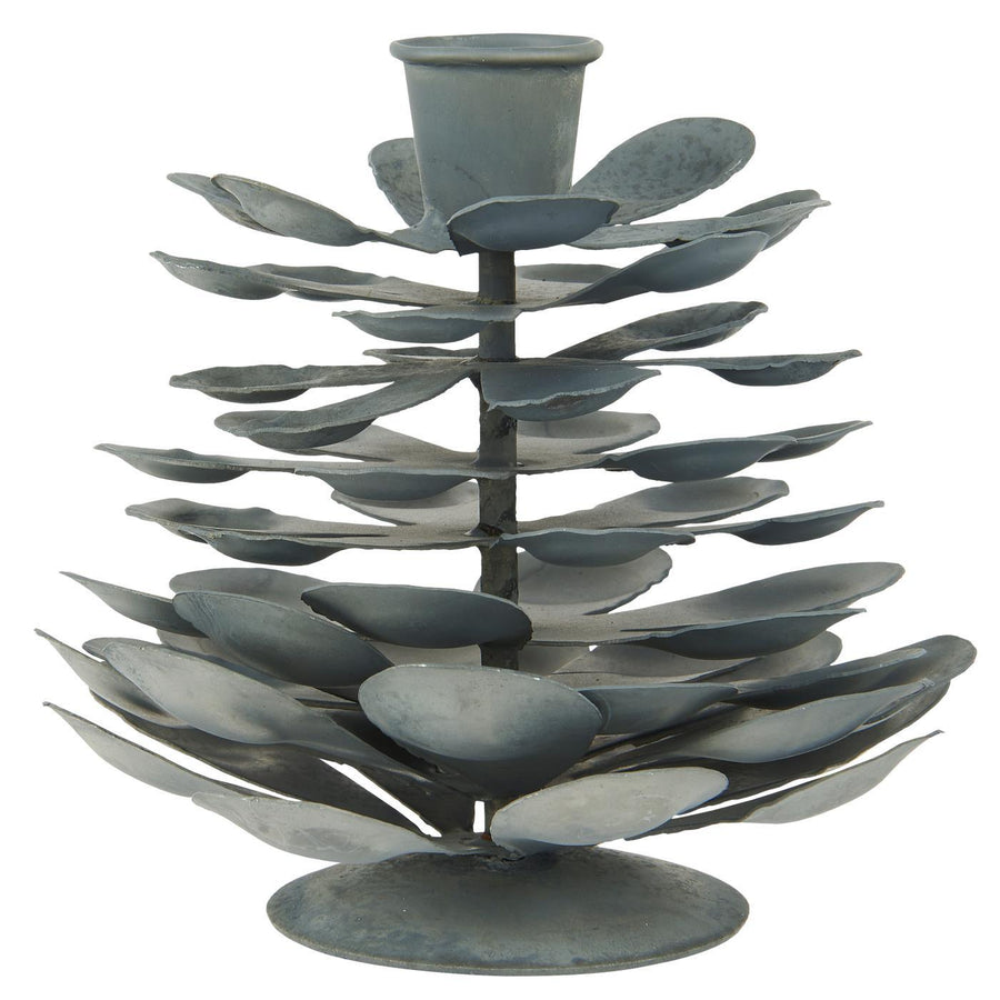 Scandinavian Pine Cone Candle Holder in Zinc - 3 Sizes - Thedanes.co.uk - Creative & Sustainable Living The Scandinavian Way