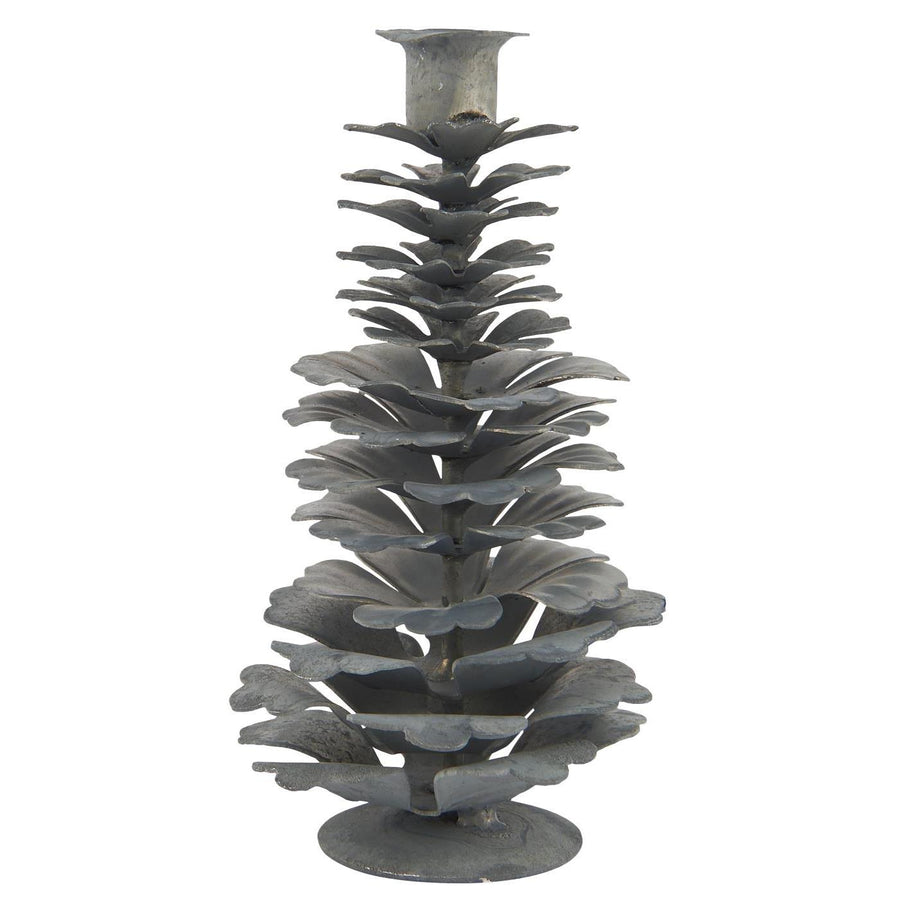Scandinavian Pine Cone Candle Holder in Zinc - 3 Sizes - Thedanes.co.uk - Creative & Sustainable Living The Scandinavian Way