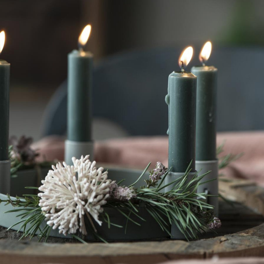 10 Short Dinner Candles | Teal - Thedanes.co.uk - Creative & Sustainable Living The Scandinavian Way