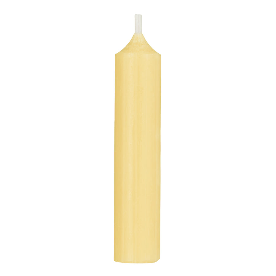 Short Dinner Candles x 10 | Spring Yellow