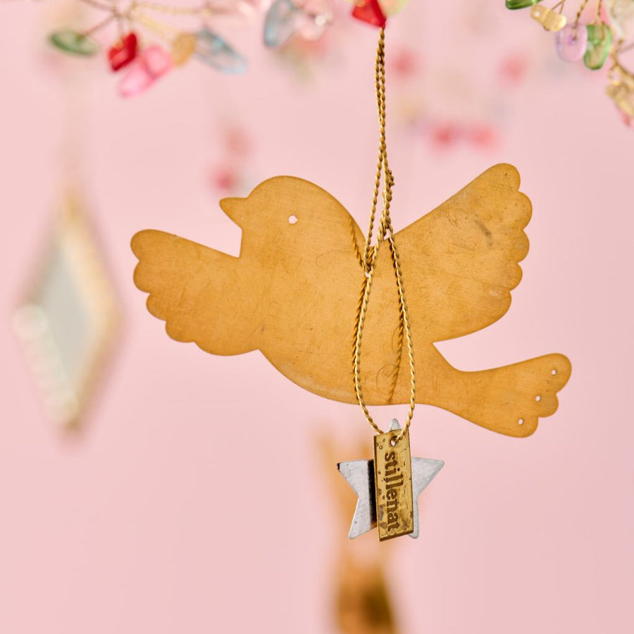 Small Brass Hanging Bird Christmas Decoration | Assorted - Thedanes.co.uk - Creative & Sustainable Living The Scandinavian Way