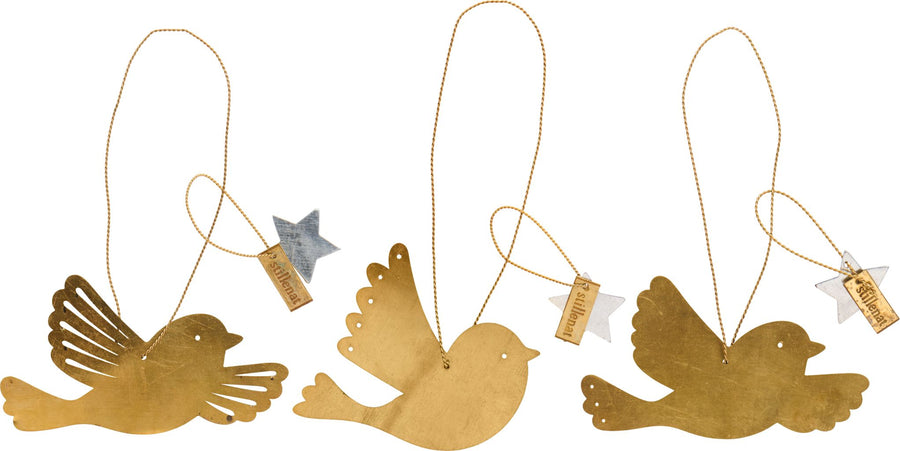 Small Brass Hanging Bird Christmas Decoration | Assorted - Thedanes.co.uk - Creative & Sustainable Living The Scandinavian Way