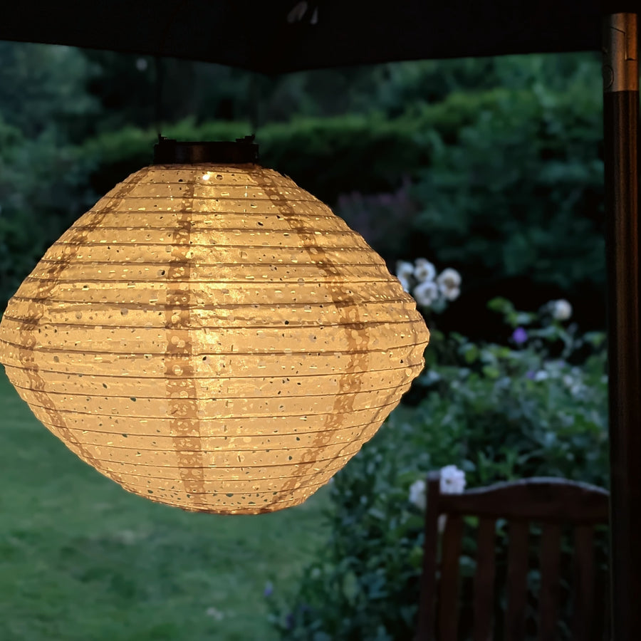 Solar Outdoor Summer Lantern | Spinning Top Shape 25x29cm - Thedanes.co.uk - Creative & Sustainable Living The Scandinavian Way