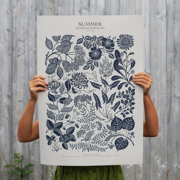 Seasonal Foraging Posters, Set of 3 - Lino Print By Isla Middleton - The Danes