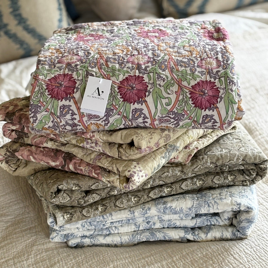 Summer Cotton Quilt- Assorted Prints | Single & Double - Thedanes.co.uk - Creative & Sustainable Living The Scandinavian Way