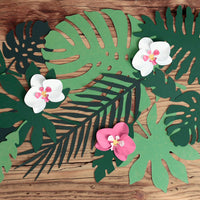 Tropical Leaves Party Paper Decorations | DIY Decor & Crafts - Thedanes.co.uk - Creative & Sustainable Living The Scandinavian Way