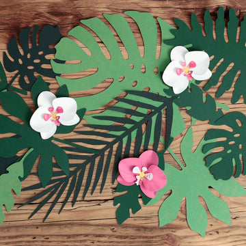 Tropical Leaves Party Paper Decorations | DIY Decor & Crafts