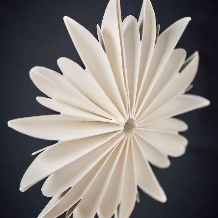 White Scandinavian Pleated Paper Fan Garland | 2mtr - Thedanes.co.uk - Creative & Sustainable Living The Scandinavian Way