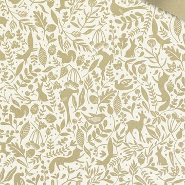 White Woodland Animals Grass Paper | 3M x 50cm - Thedanes.co.uk - Creative & Sustainable Living The Scandinavian Way
