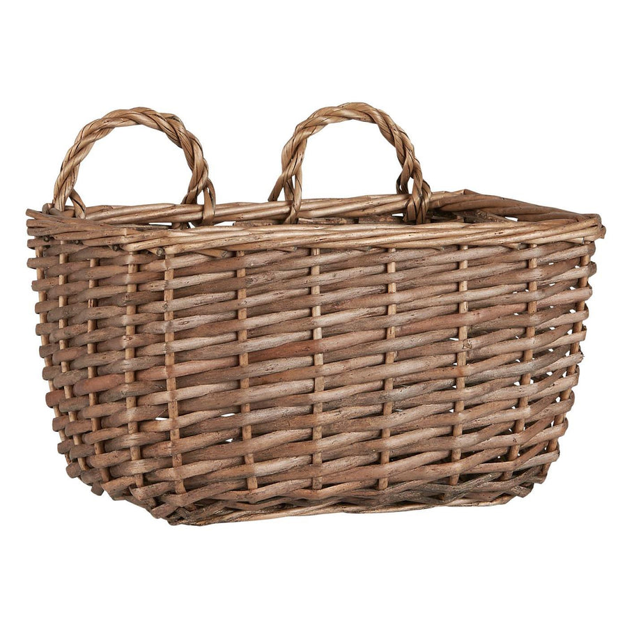 Wicker Wall Basket With 2 Handles | 21cm - Thedanes.co.uk - Creative & Sustainable Living The Scandinavian Way