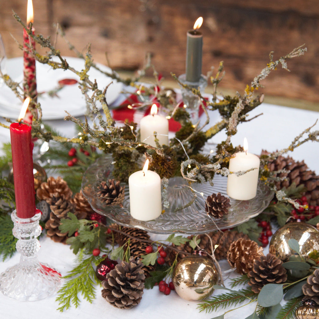 Assorted Christmas Dinner Candles x 8 - The Danes