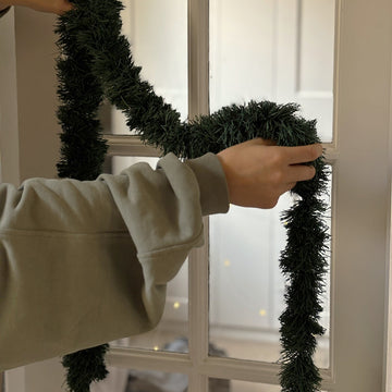 Recycled Paper Tinsel Garland | Dark Green x 2Mtr - Thedanes.co.uk - Creative & Sustainable Living The Scandinavian Way