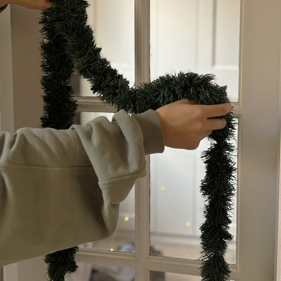 Recycled Paper Tinsel Garland | Dark Green x 2Mtr - Thedanes.co.uk - Creative & Sustainable Living The Scandinavian Way
