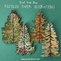 Festive Christmas Tree Paper Decorations | Pack of 4 - Thedanes.co.uk - Creative & Sustainable Living The Scandinavian Way