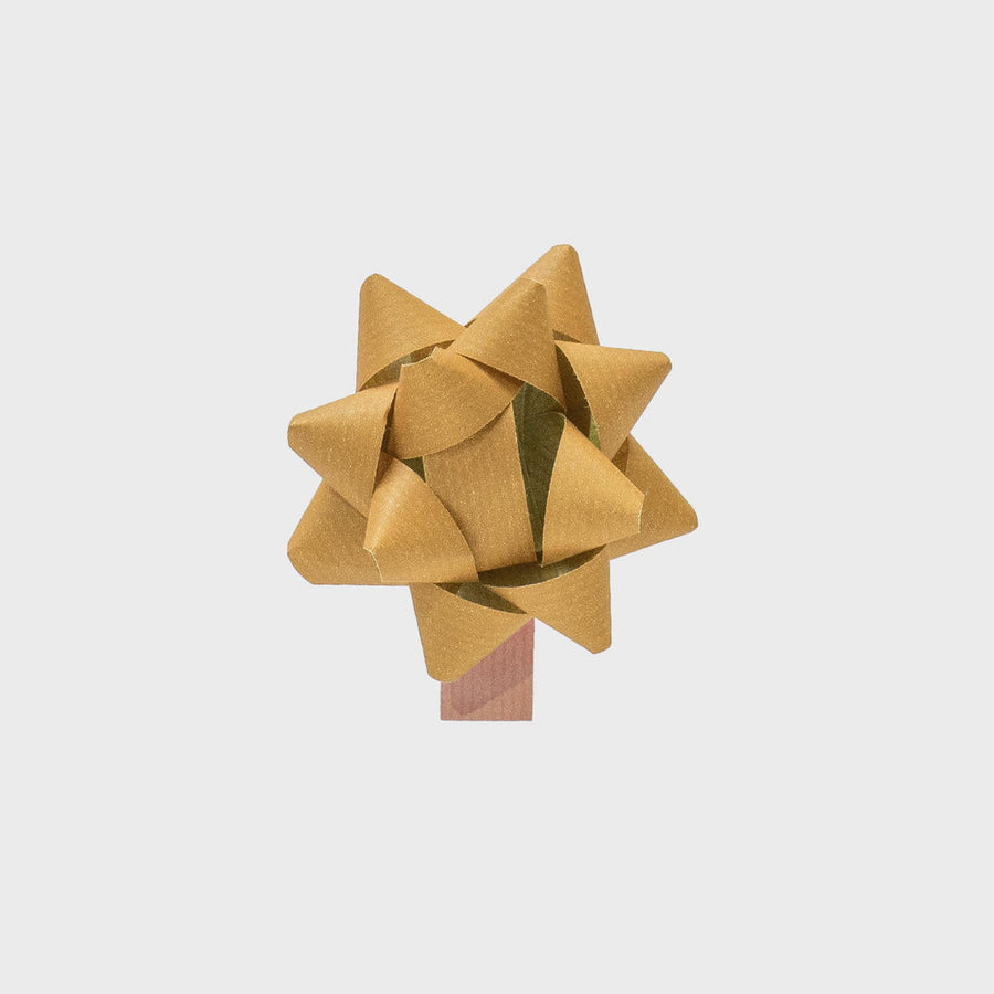 3 Gift Wrap Paper Star Bows | Red or Gold - Thedanes.co.uk - Creative & Sustainable Living The Scandinavian Way